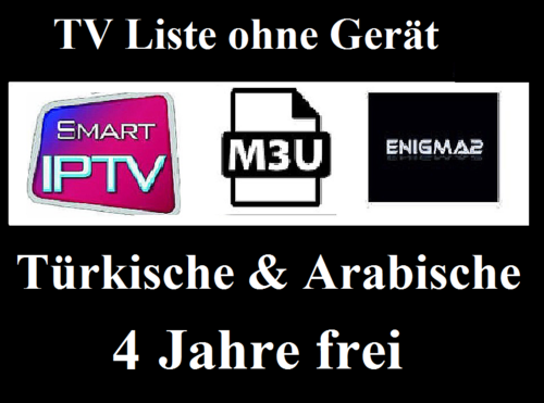 Türkische &amp; Arabische Sender - TV Liste ohne Gerät 4 Jahre frei